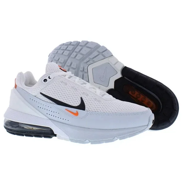🔥Nike Men's Air Max Pulse Sneakers Shoes DR0453 100 White Orange Black Size 12